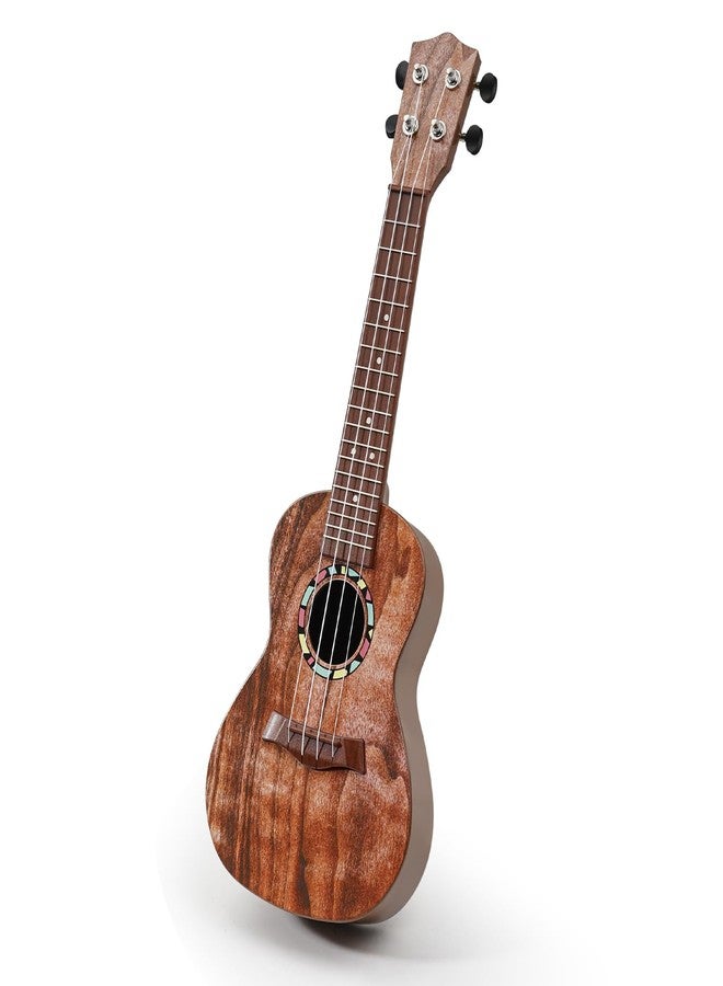 Raimy Kids Guitar Ukulele - 21in Ukulele Guitar Toys for Kids Ages 3 4 5 6 7+ Year Old Boys Girls Simulated Sound Quality Music Instruments Learning Education (Mahogany) - Image 1